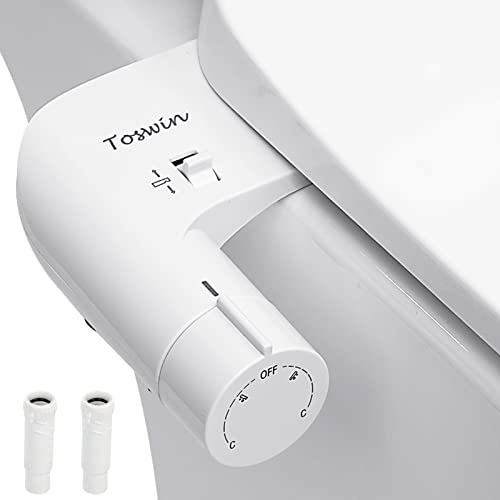 Toswin Bidet Attachment For Toilet - Self Cleaning & Replaceable Nozzle (2 Pack) Bedette To Add For Toilet, Adjustable Water Pressure And Angle Baday or Buday Toilet Seat Attachment Toswin Bidet Attachment For Toilet - Self Cleaning & Replaceable Nozzle (2 Pack) Bedette To Add For Toilet, Adjustable Water Pressure And Angle Baday or Buday Toilet Seat Attachment