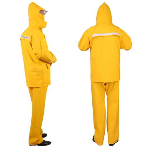 Image of Rain Suit for Men & Women, Heavy Duty Rain Suits, Breathable Waterproof Rain Gear, Rain Coats Eye-Catching Reflective Strip