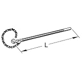 KS Tools 963.1719 BRONZEplus Giratubi a catena, Ø max.100 mm