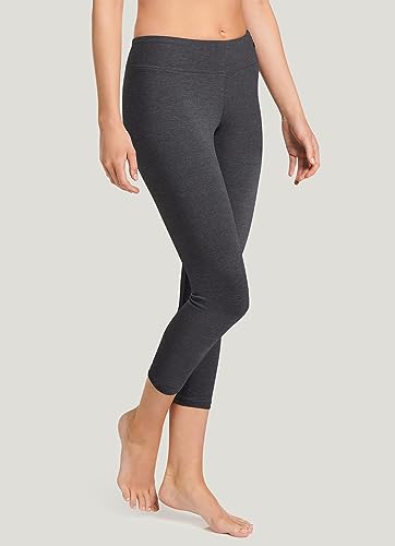 Jockey Women's Activewear Cotton Stretch Capri Legging, Charcoal Grey Heather, 2XL - image 3