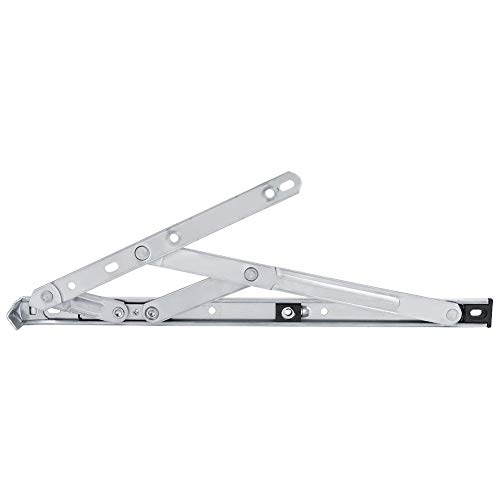 Cafopgrill Abrazadera contra el Viento, Acero Inoxidable 304 14 in Abrazadera contra el Viento Tope de restricción de Ventana Ajustable a Prueba de Viento, 36 x 2 x 2 cm/14.2 x 0.8 x 0.8in