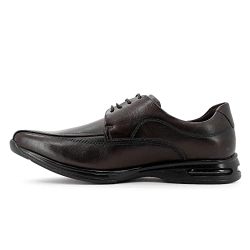 Sapato Smart Comfort Air Spot Marrom Cadarço-Marrom-40