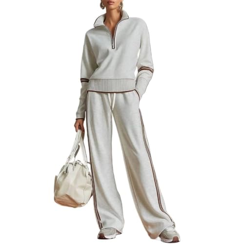 Conjunto casual de dos piezas para viajes de mujer, el look ideal para aeropuertos y paseos