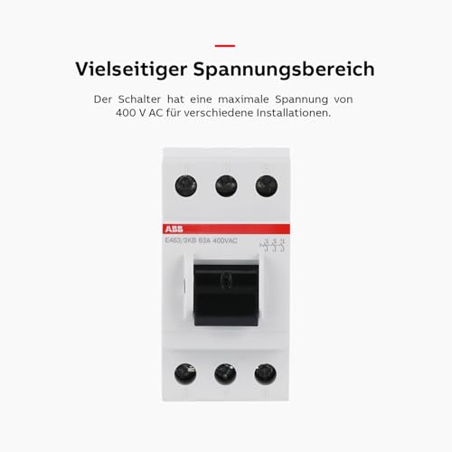 ABB Hauptschalter 63A, 3-polig – Ansicht 6