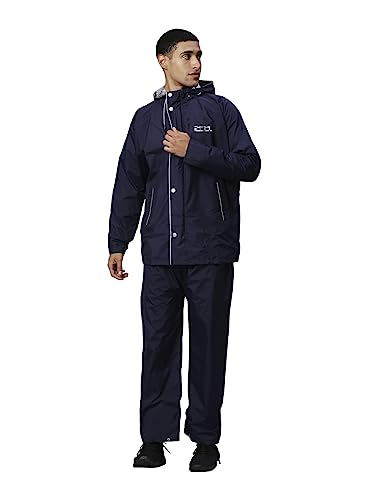 Image of Waterproof Raincoat for Mens with Pants Polyester Waterproof Rain Coat Men Rain Suit, Rain Coat for Men Waterproof, Boys Rainwear