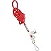 34" Lanyard, With Hook, Nylon, Red