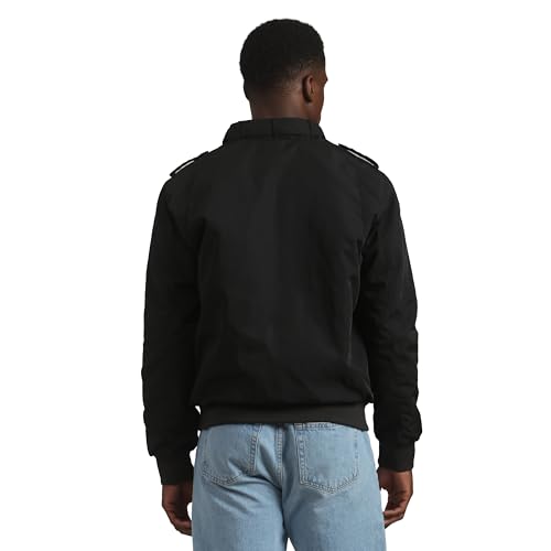 Image of Members Only Men's Iconic Racer Quilted Lining Jacket |Slim Fit|