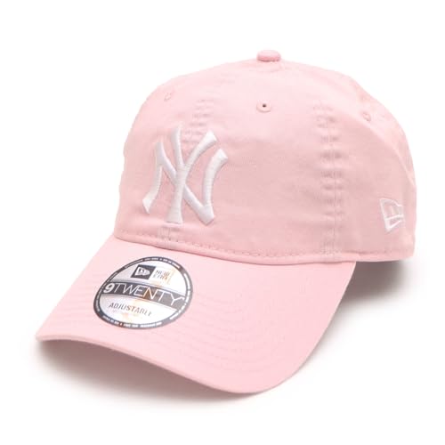 NEW ERA(ニューエラ)9TWENTY ニューヨーク・ヤンキース ウォッシュドコットン 920 キャップ 帽子 ユニセックス (JP, アルファベット, M, ピンク × ホワイト(14525107))のサムネイル