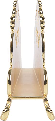 Nerien Vintage Metal Napkin Holder Collection Tabletop Paper Napkin Stand Retro Napkin Freestanding Organizer Tissue Dispenser For Home, Kitchen, Indoor & Outdoor Decor Gold Vine Flower #TOP3