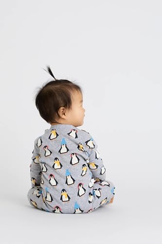 Image of MONICA + ANDY One Piece Baby Pajamas, 100% Organic Baby Clothes for Girls and Boys, Sizes For Newborn and Infant