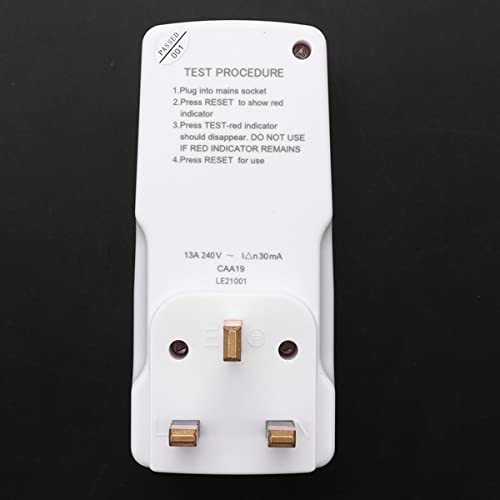 Bopfimer UK Plug 13A Gfci Leakage Protection Plug Rcd Socket Home Circuit Breaker Cutout Power Trip Switch - Image 3