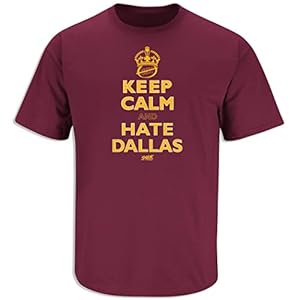SMACK APPAREL TALKIN’ THE TALK Keep Calm and Hate Dallas T-Shirt for Washington Football Fans (SM-5XL) (Maroon Short Sleeve, XX-Large)