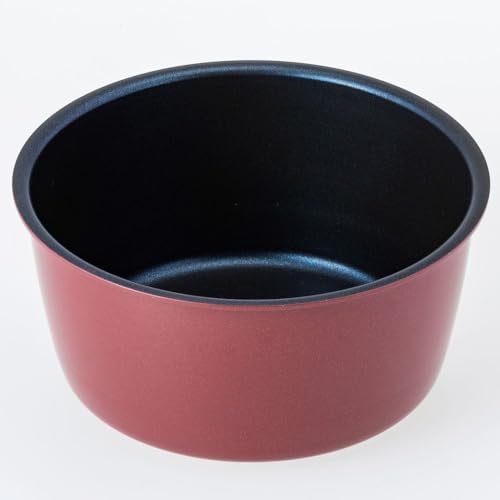 カインズ(CAINZ) 取っ手が外せる軽量 片手鍋 18cm レッド IH対応 ガス火対応 ふっ素樹脂加工 鍋 シンプル キッチン用品 ソースパン