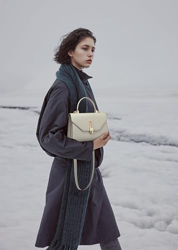 Bolso Satchel de Cuero con Asa Superior para Mujer miniatura 2