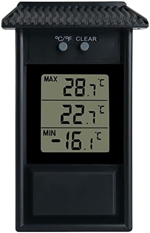 TFA Dostmann Thermomètre Numérique Maxima-Minima Intérieur Extérieur - Résistant Aux Intempéries