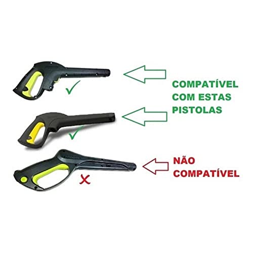 Lança Tubeira Ponteira Bico Turbo para Lavajato Karcher K2 Basic Black