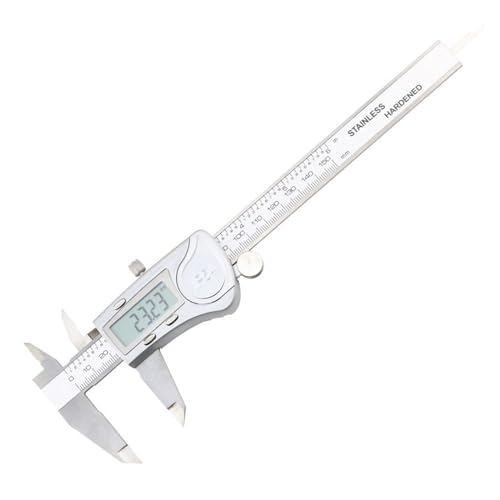 Calibrador vernier digital de 150mm en acero inoxidable IP54 con pantalla electrónica