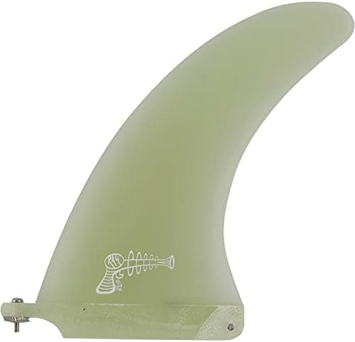 Ray Gun Fins Fiberglass Clear Single Fin - 9"