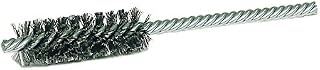 Weiler 21115 Power Tube Brush, Double Stem/Double Spiral, 1", 0.104" Steel Wire Fill, 2-1/2" Length, Made in The USA (Pack of 10)