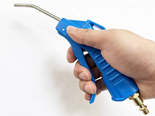 Sanfu 4" Stainless Steel Elbow Air Blow Gun With 1/4" Brass Plug Air Tools For Air Compressor Removing Dust Cleaning,2-Pack #TOP2