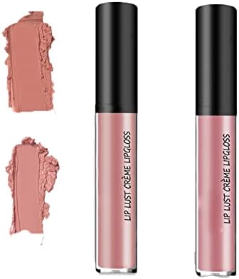 kdlgjdv Browsluv Waterproof & Smudge-Proof Lip Gloss, Lip Plumper Gloss That Really Work, Lipstick Matte Non-Stick Cup Waterproof Lip Gloss, Lip Stain Long Lasting Waterproof 24 Hour (#2/#3)