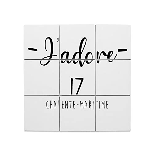 Carreaux Céramique Décoratif 15,2 cm J'Adore 17 pour Votre Décoration de Cuisine