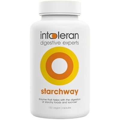 Intoleran Starchway Digestive Enzymes - 150 Capsules Supplement for Starch & Sucrose | Helps Digest Sugars & Starchy Foods | Invertase & Gluco-Amylase Enzymes | Pure & Vegan | Low FODMAP