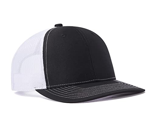 Image of Quanhaigou Trucker Hat - Mesh Snap Back - Unisex Adjustable Baseball Cap - Outdoor Hats for Men Women