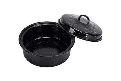 Enamory 3-Qt Black Covered Round Roaster Pan #TOP1