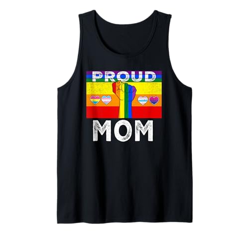 Proud Mom LGBTQ Rainbow Flag LGBT Pride Month Débardeur