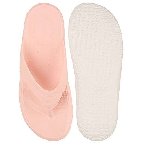 Image of WELCOME Women's Extra Soft Slippers with Cushion FootBed for Adult | Comfortable & Light Weight| Stylish & Anti-Skid| Waterproof & Everyday Flip Flops for Ladies /Girls