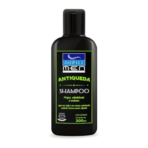 Nupill Shampoo Men Antiqueda 200Ml Preto