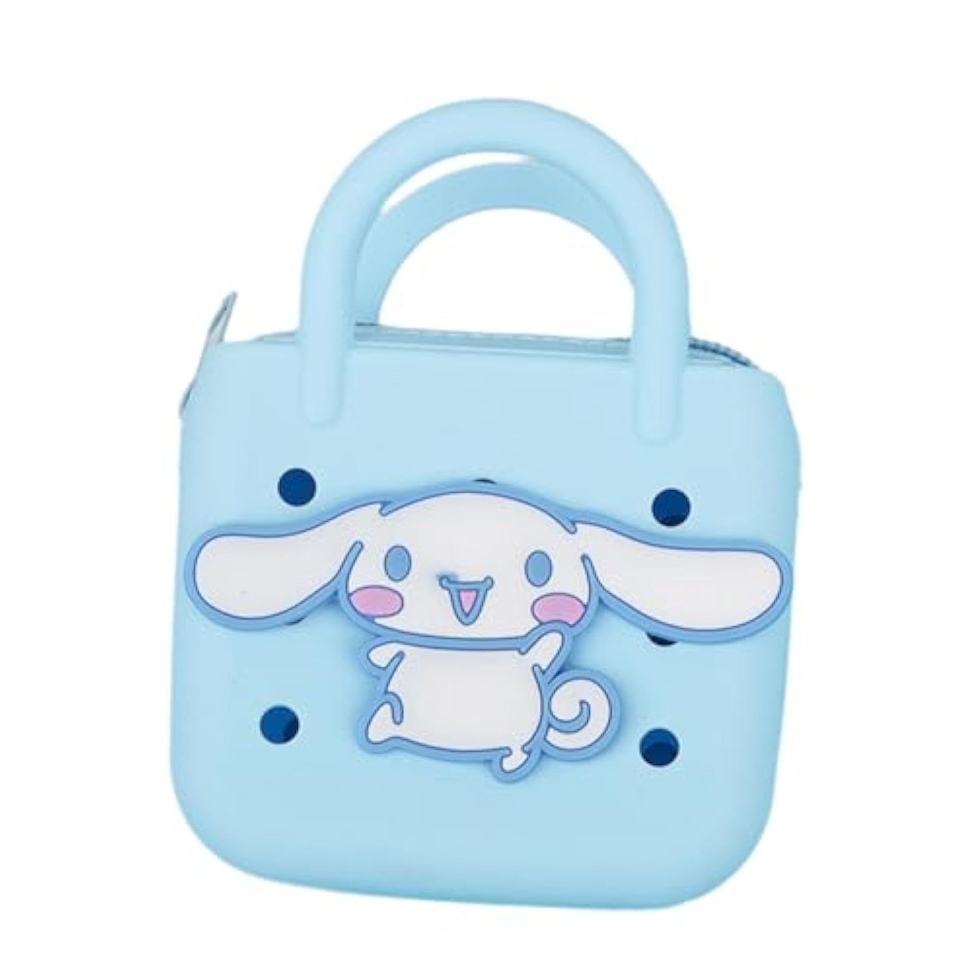 Light Blue Trendy Silicone Beach Tote Bag