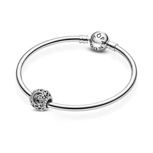 PANDORA Offen gearbeitetes Sonne, Mond & Sterne Charm, Sterling-Silber799183C00