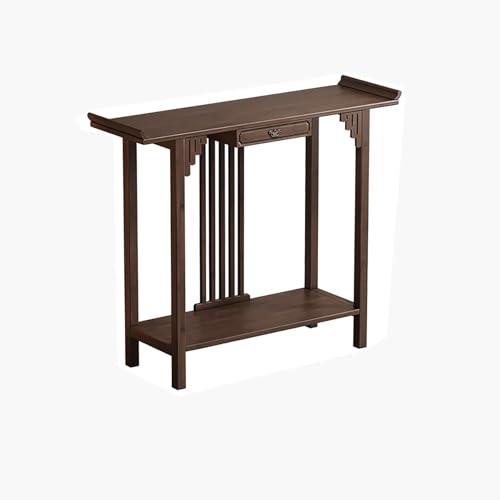Mesa de madera para pasillo y entrada ideal para decorar salones modernos