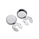 Worparsen Manschettenknöpfe, Zubehör, galvanisiert, anmutig, Manschette, Knöpfe, silber, Small