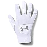 Under Armour Boys' Youth Clean Up 19 Baseball Gloves , White (100)/Steel , Youth Medium