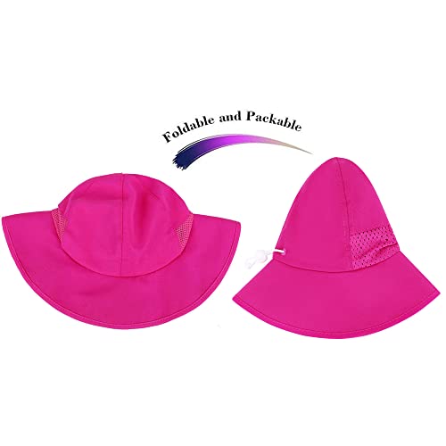Simplikids Swim Hat Baby Girl Sun Hat For Toddler Girls Summer Girls Boys Sun Hat Upf 50+ Sun Protection Wide Brim Bucket Hat Rose 12-24 Months #TOP4