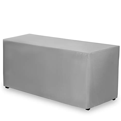 Gee Di Moda Fitted Tablecloth - 72 x 30 Inch - Charcoal Fitted