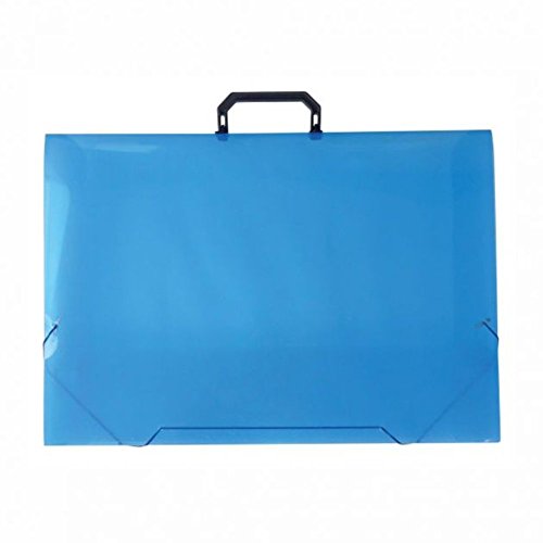 Acp 1051AZ Maleta Plástica com Alça Oficio, 23mm, Azul