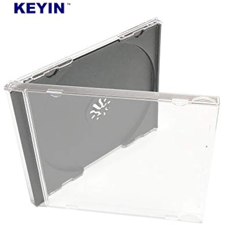 Standard Black CD Jewel Case - Premium, 50 Pack