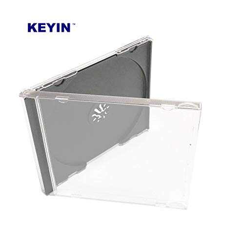 Keyin Standard Black Cd Jewel Case - Premium, 10 Pack #TOP1
