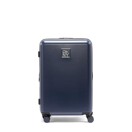 DKNY Amazon Exclusive On the Go 25" Hardshell Lightweight Expandable Checked Luggage with Spinner Wheels,Navy by DKNY - Used condition - Image 4