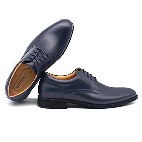 RITIZEN Men's Oxford Classic Lace-up Dress Shoes3