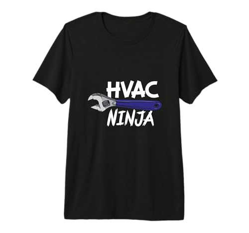 HVAC Tech Design for Ac Repairman - HVAC Ninja Premium T-Shirt