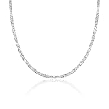 DESIGN: Hochwertige Königskette 2,5 mm aus massivem 925er Silber (gestempelt) mit polierter Oberfläche. Die Kette wird mit einem praktischen Karabiner geschlossen