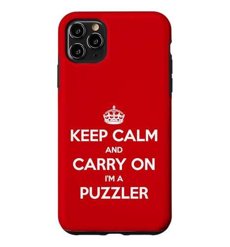 Keep Calm and Carry On I'm a Puzzler - �ʔ��� �X�}�z�P�[�X iPhone 11 Pro Max �p