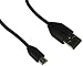 HTC Original Micro USB Data Cable for Thunderbolt, Inspire 4G, Incredible 2, HD7, EVO 4G and Desire S Mobile Phones - Non-Retail Packaging - Black