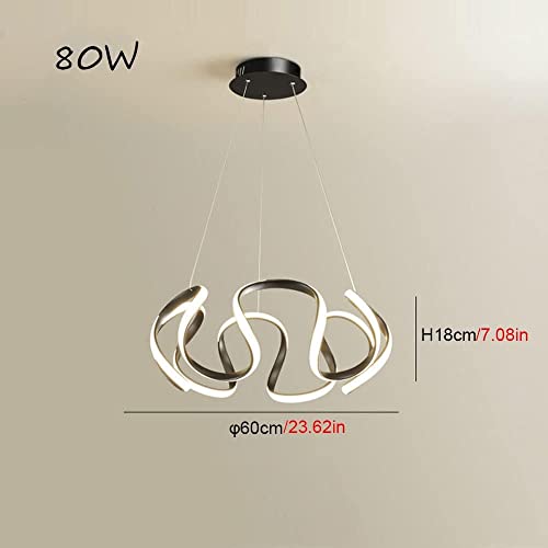 Lámpara colgante LED de diseño floral para comedor 5
