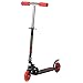 HOMCOM Trottinette Pliable Enfant à partir de 3 Ans Roues Lumineuses LED Frein à Friction arrière Hauteur Guidon réglable 3 niv. alu. métal Noir Rouge